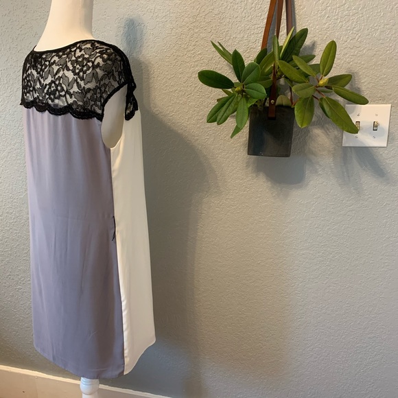 Express Shift Dress Color Block & Lace SP - Picture 2 of 8